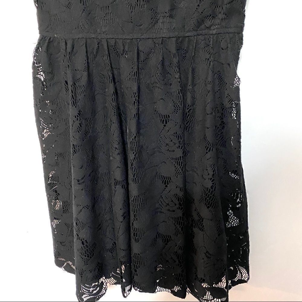 ZARA TRF Black Lace Babydoll Mini Dress – Medium – Y2K Inspired - Picture 3 of 5